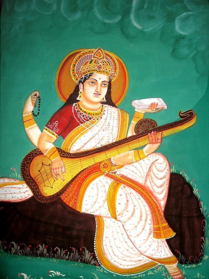 Ma Saraswati Painting by Unknown Artist